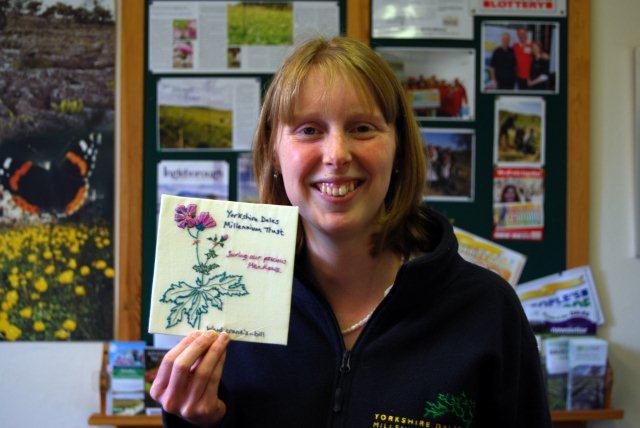 YDMT fundraiser Sarah with the patch
