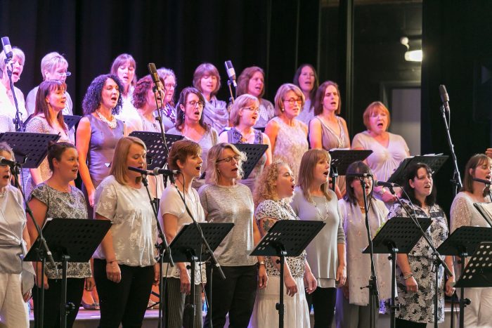 Dales Community Pop Choir performing their annual fundraising concert.