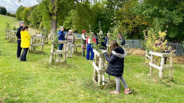A community grant awarded to the Incredible Edible project helped to support their community orchard in Skipton. 