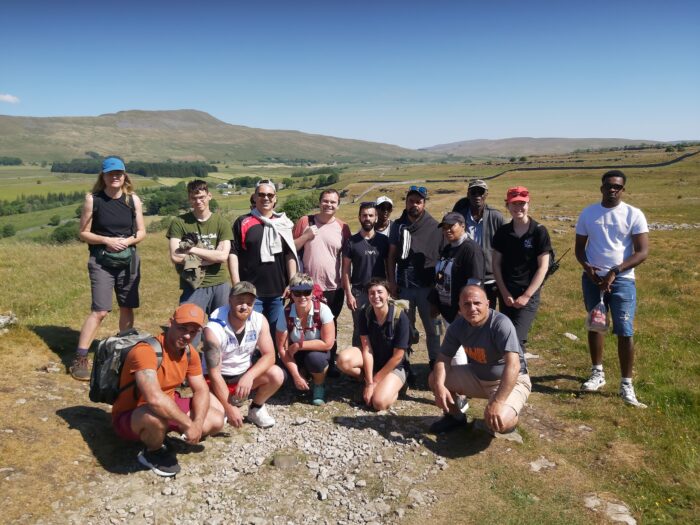 DARE members on a walk in the Dales