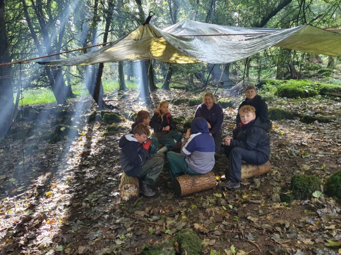 Woodland camp - wellbeing in the Yorkshire Dales 