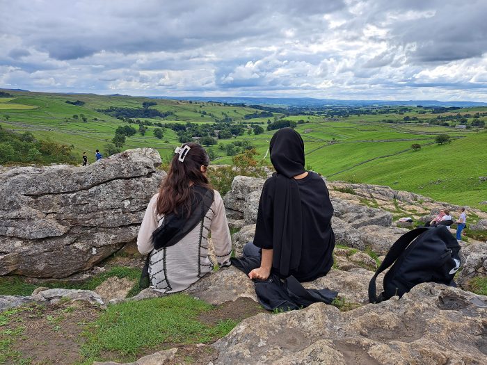 People and the Dales project participants at Brimham Rocks - the power of nature