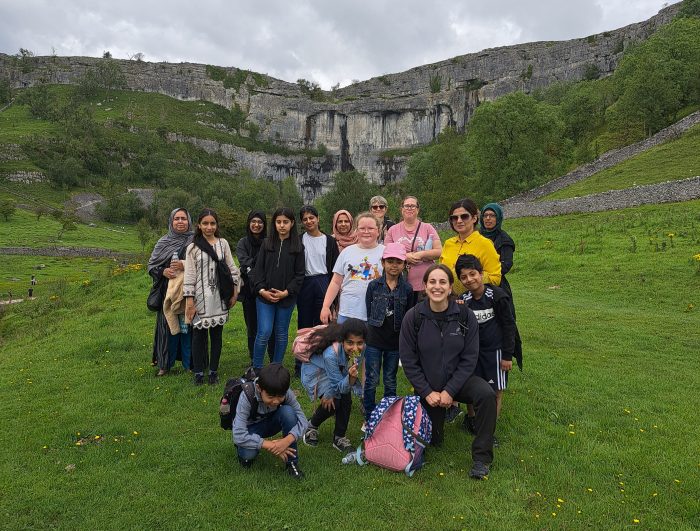 People and the Dales project participants at Brimham Rocks - the power of nature