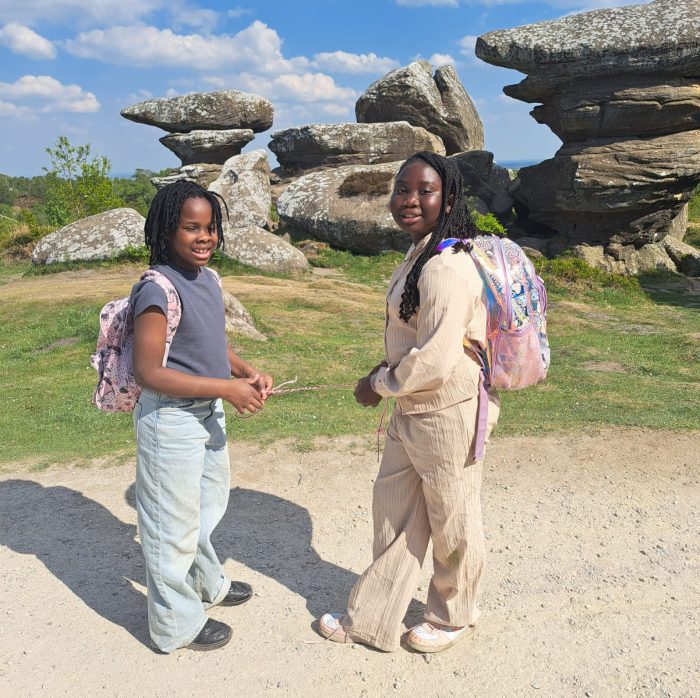 Pathways project participants at Brimham Rocks - community as a superpower